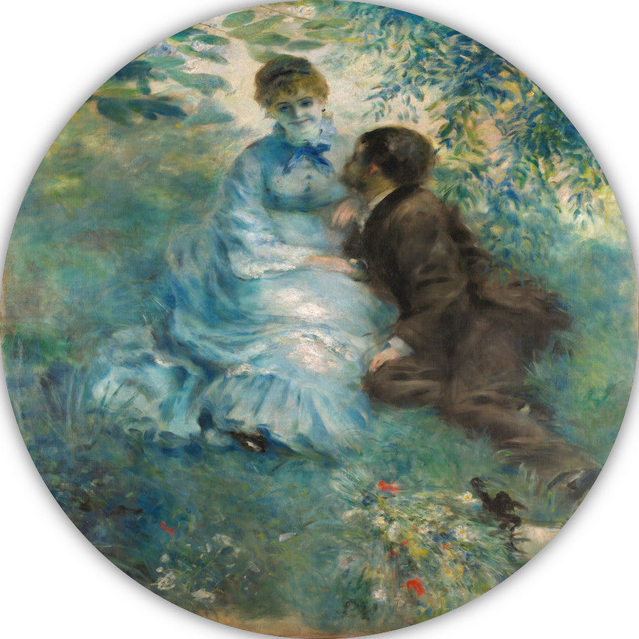 In the Summer - Pierre-Auguste Renoir forex muurcirkel