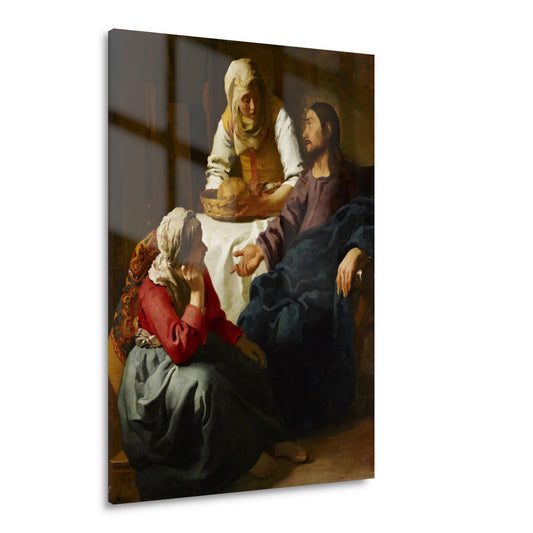 Christus in het huis van Martha en Maria - Johannes Vermeer Acrylglas