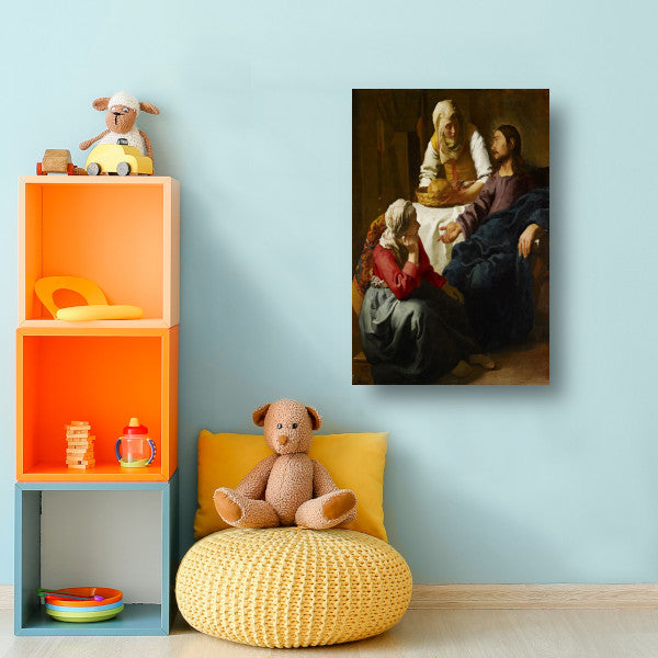 Christus in het huis van Martha en Maria - Johannes Vermeer canvas