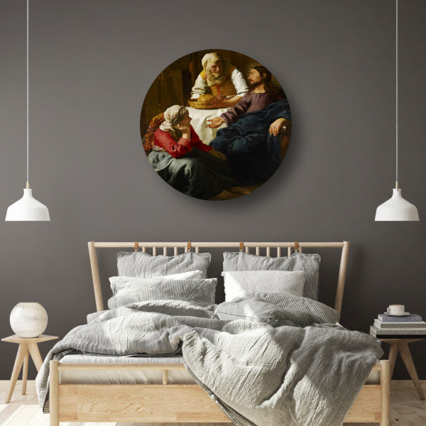 Christus in het huis van Martha en Maria - Johannes Vermeer forex muurcirkel
