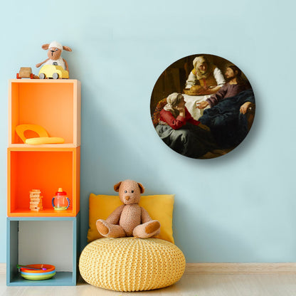 Christus in het huis van Martha en Maria - Johannes Vermeer forex muurcirkel