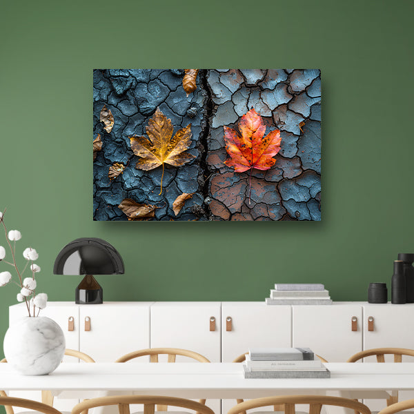 Minimalistisch bladeren canvas