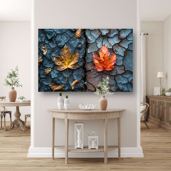 Minimalistisch bladeren canvas