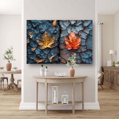 Minimalistisch bladeren canvas