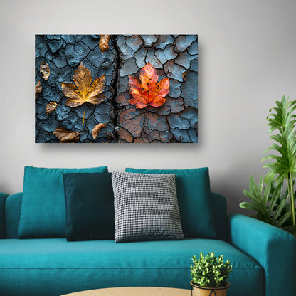 Minimalistisch bladeren canvas
