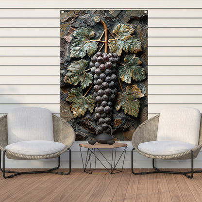 Druivenranken in Art Nouveau-stijl tuinposter