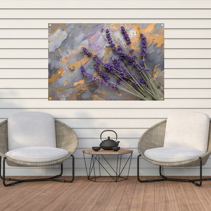 Lavendel in Impressionistische Stijl tuinposter