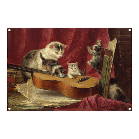 Muziek maken - Henriëtte Ronner-Knip tuinposter
