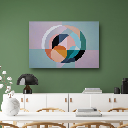 Pasteltinten en Geometrie in Minimalistisch Design poster