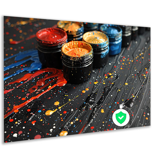 Abstract potten stilleven poster