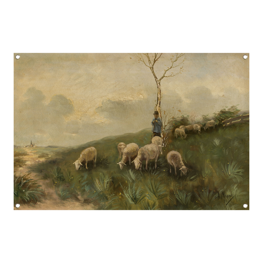 Herder en schapen - Anton Mauve tuinposter