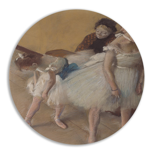 Dans examen - Edgar Degas aluminium muurcirkel