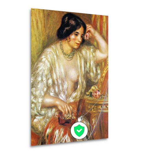 Gabrielle met sieraden - Pierre-Auguste Renoir poster