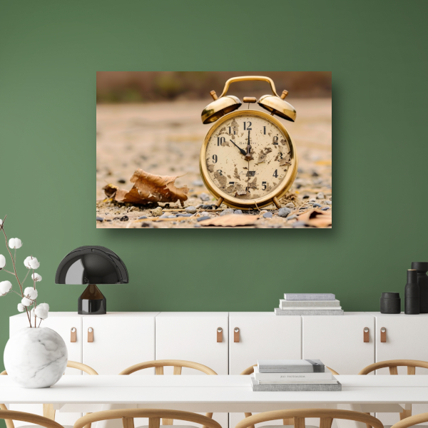 Vergankelijke Momenten in Sepia Tonen canvas met baklijst