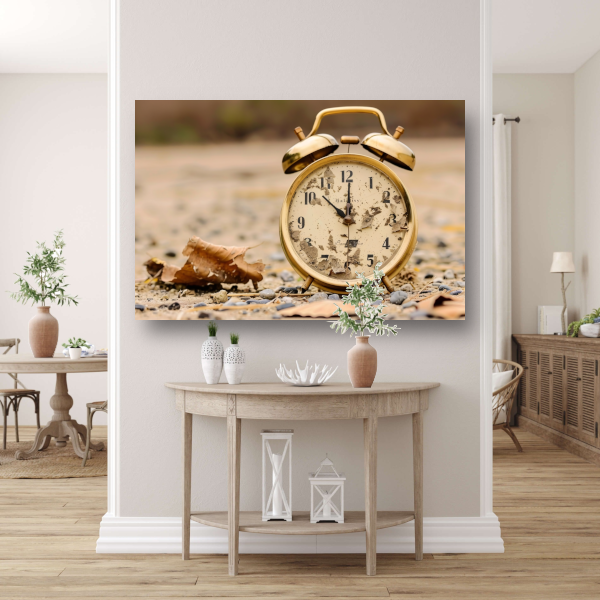 Vergankelijke Momenten in Sepia Tonen canvas met baklijst