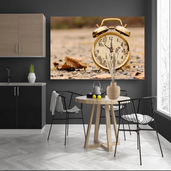 Vergankelijke Momenten in Sepia Tonen canvas met baklijst