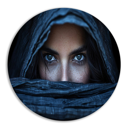 Mysterieuze Vrouw in Textielomhulsel forex muurcirkel