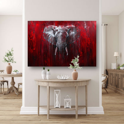 Dynamisch abstract olifant portret kunstwerk poster