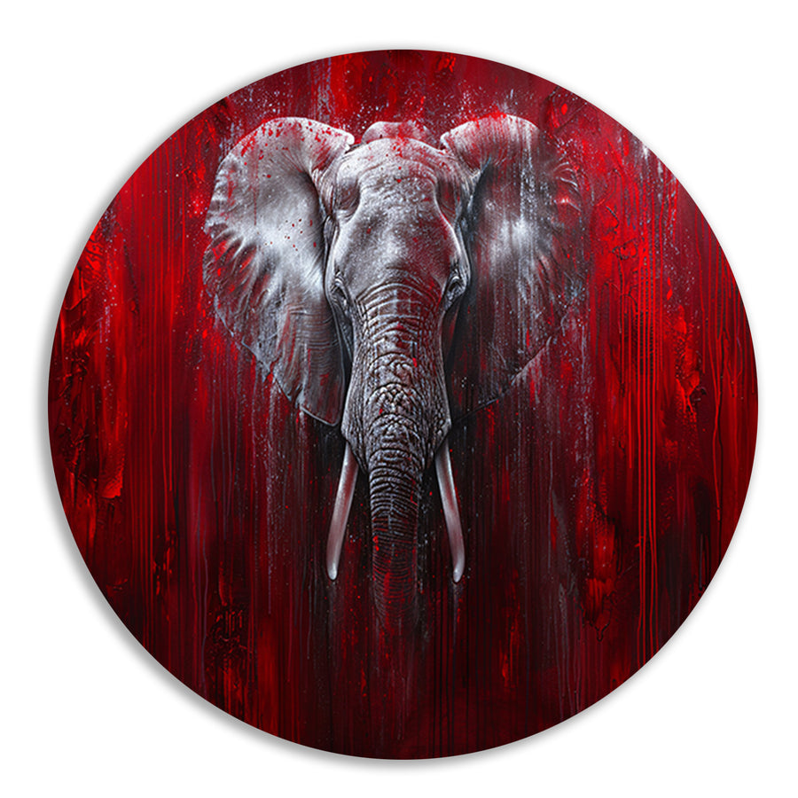 Dynamisch abstract olifant portret kunstwerk forex muurcirkel