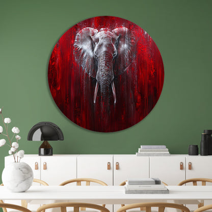 Dynamisch abstract olifant portret kunstwerk forex muurcirkel