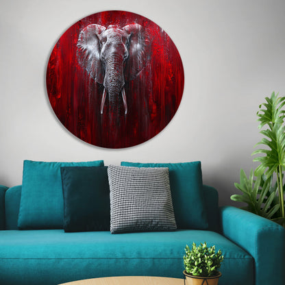 Dynamisch abstract olifant portret kunstwerk forex muurcirkel