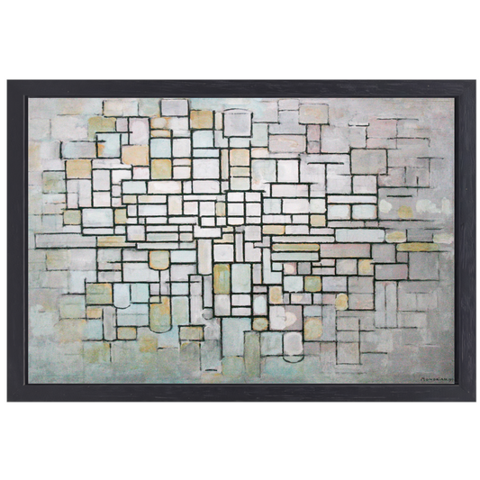 Samenstelling Nr. 11 - Piet Mondriaan canvas met baklijst
