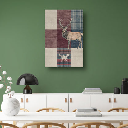 Elegante illustratie van een hert in geometrische stijl poster