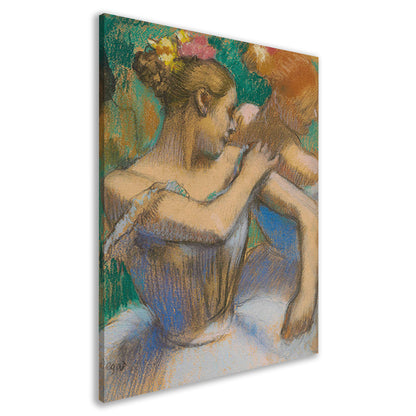 Danser die haar schoudervullingen aanpast - Edgar Degas canvas
