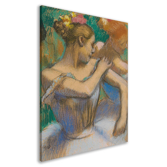 Danser die haar schoudervullingen aanpast - Edgar Degas canvas