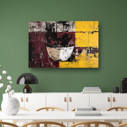 Abstracte kom met dynamische kleuren acrylglas