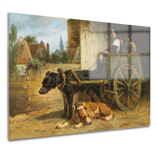 De kleine wagen - Henriëtte Ronner-Knip acrylglas