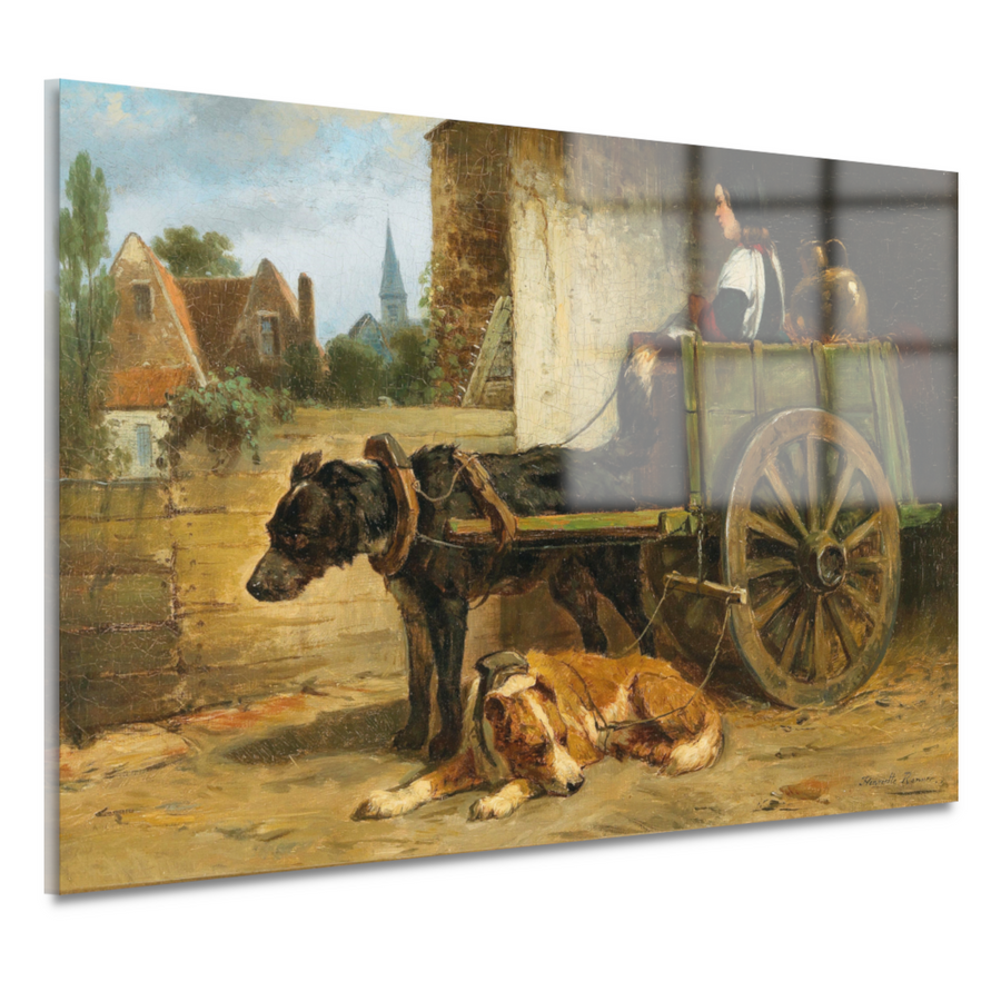 De kleine wagen - Henriëtte Ronner-Knip acrylglas