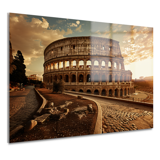 Colosseum Zonsondergang Rome acrylglas