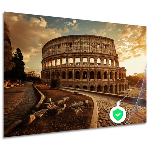 Colosseum Zonsondergang Rome poster