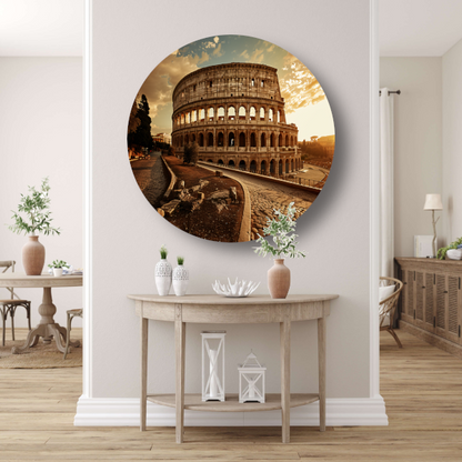 Colosseum Zonsondergang Rome forex muurcirkel