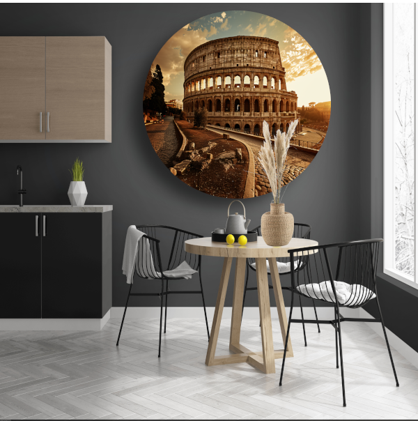 Colosseum Zonsondergang Rome forex muurcirkel