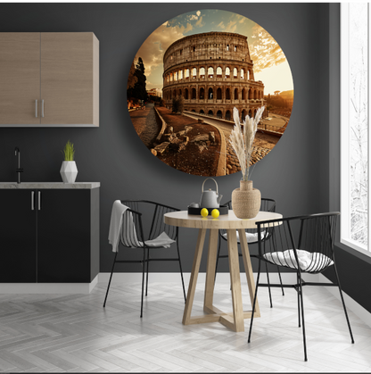 Colosseum Zonsondergang Rome forex muurcirkel