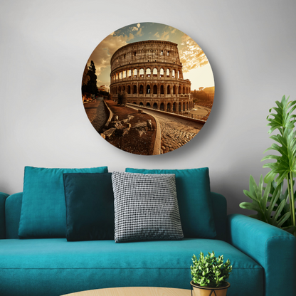 Colosseum Zonsondergang Rome forex muurcirkel
