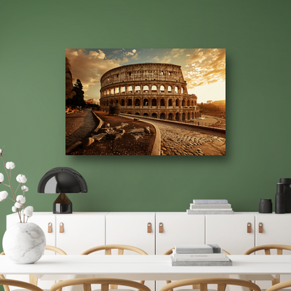 Colosseum Zonsondergang Rome canvas
