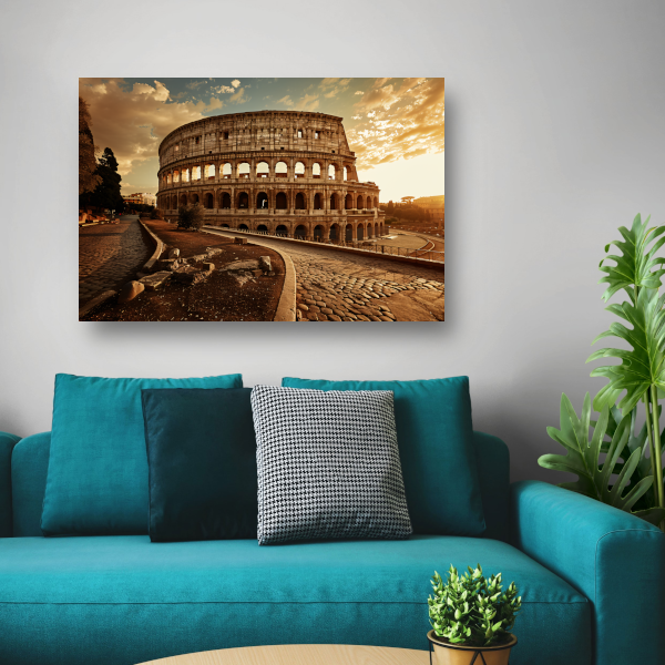 Colosseum Zonsondergang Rome canvas