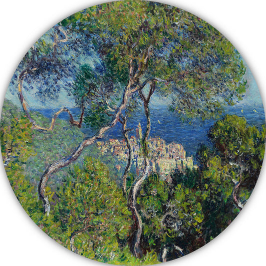 Bordighera - Claude Monet aluminium muurcirkel
