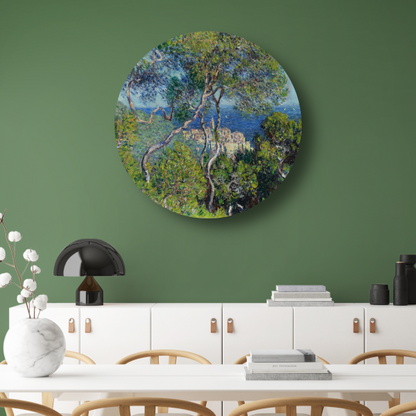 Bordighera - Claude Monet aluminium muurcirkel