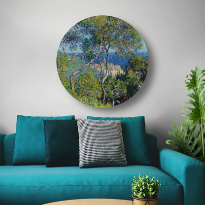Bordighera - Claude Monet aluminium muurcirkel