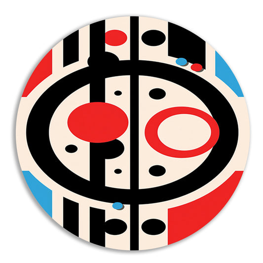 Abstract compositie met geometrische vormen en lijnen forex muurcirkel