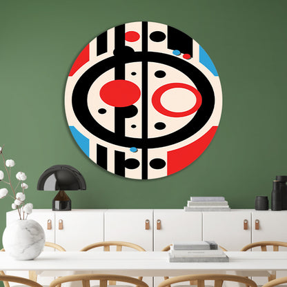 Abstract compositie met geometrische vormen en lijnen forex muurcirkel