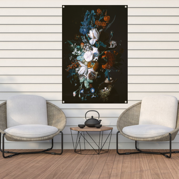 Vaas met bloemen - Jan Davidsz de Heem tuinposter