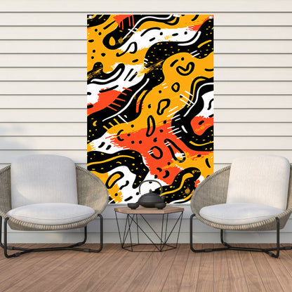 Abstract Expressie van Kleur en Vorm tuinposter
