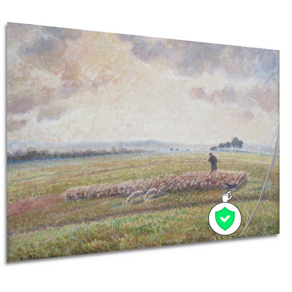 Landschap met kudde schapen - Camille Pissarro poster