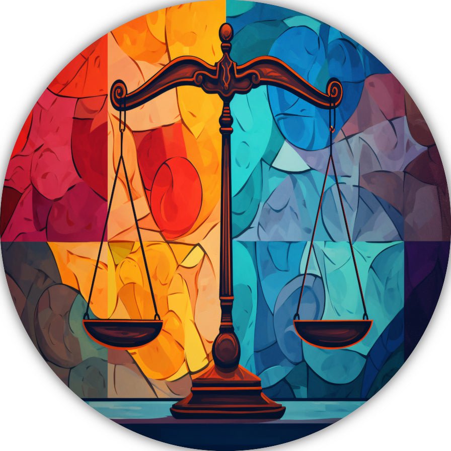 Minimalistische weegschaal in evenwicht forex muurcirkel