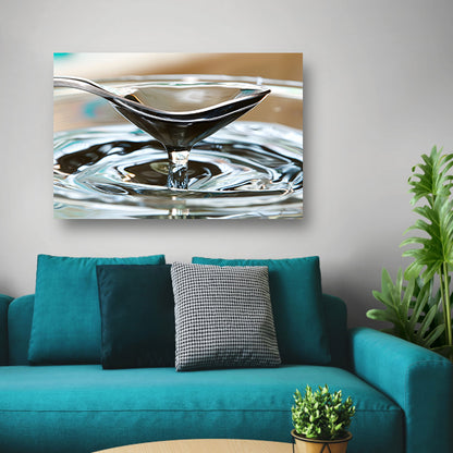 Minimalistisch Glas Water canvas